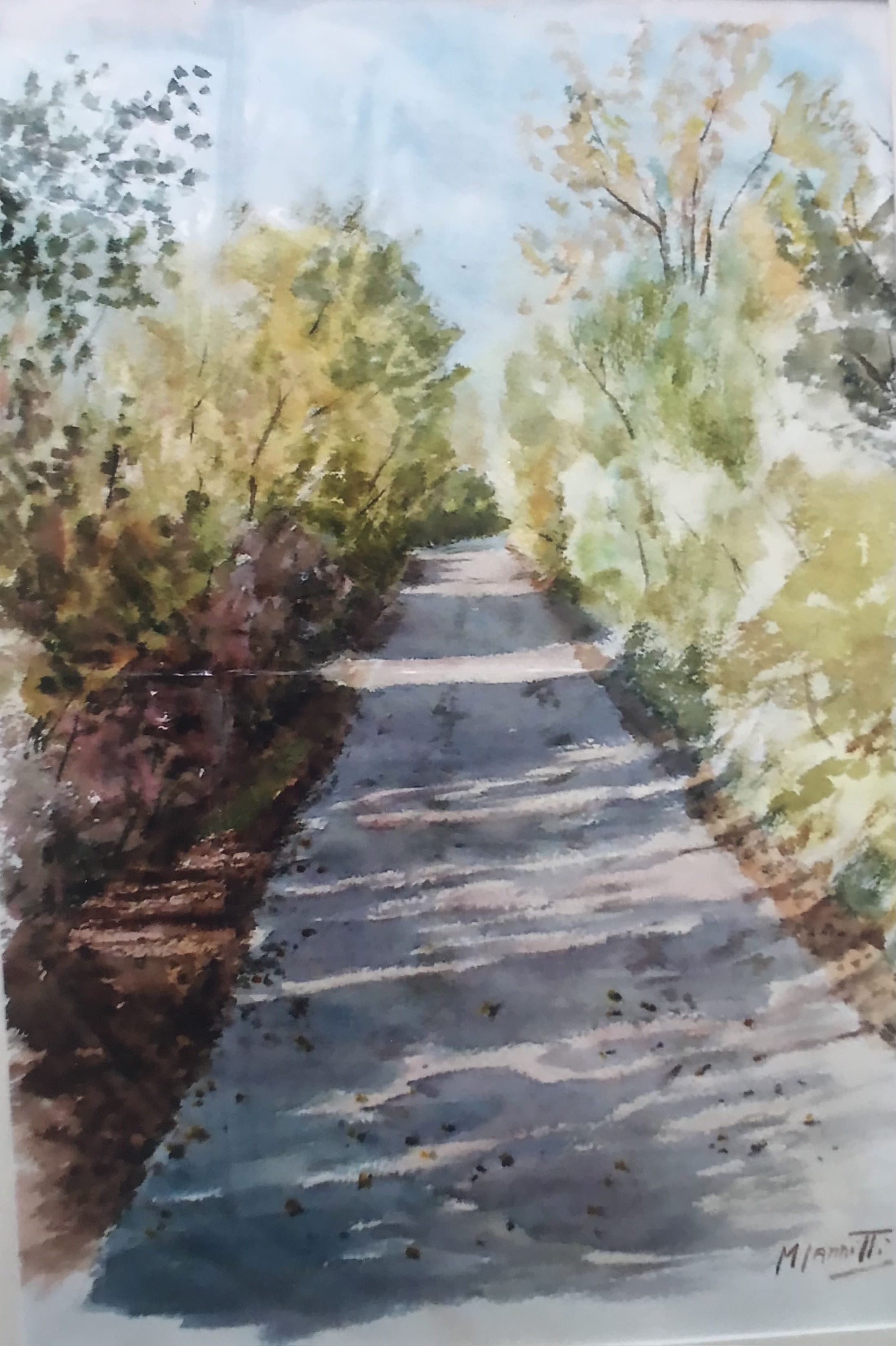 Sentiero Campestre - Acquerello 35x50