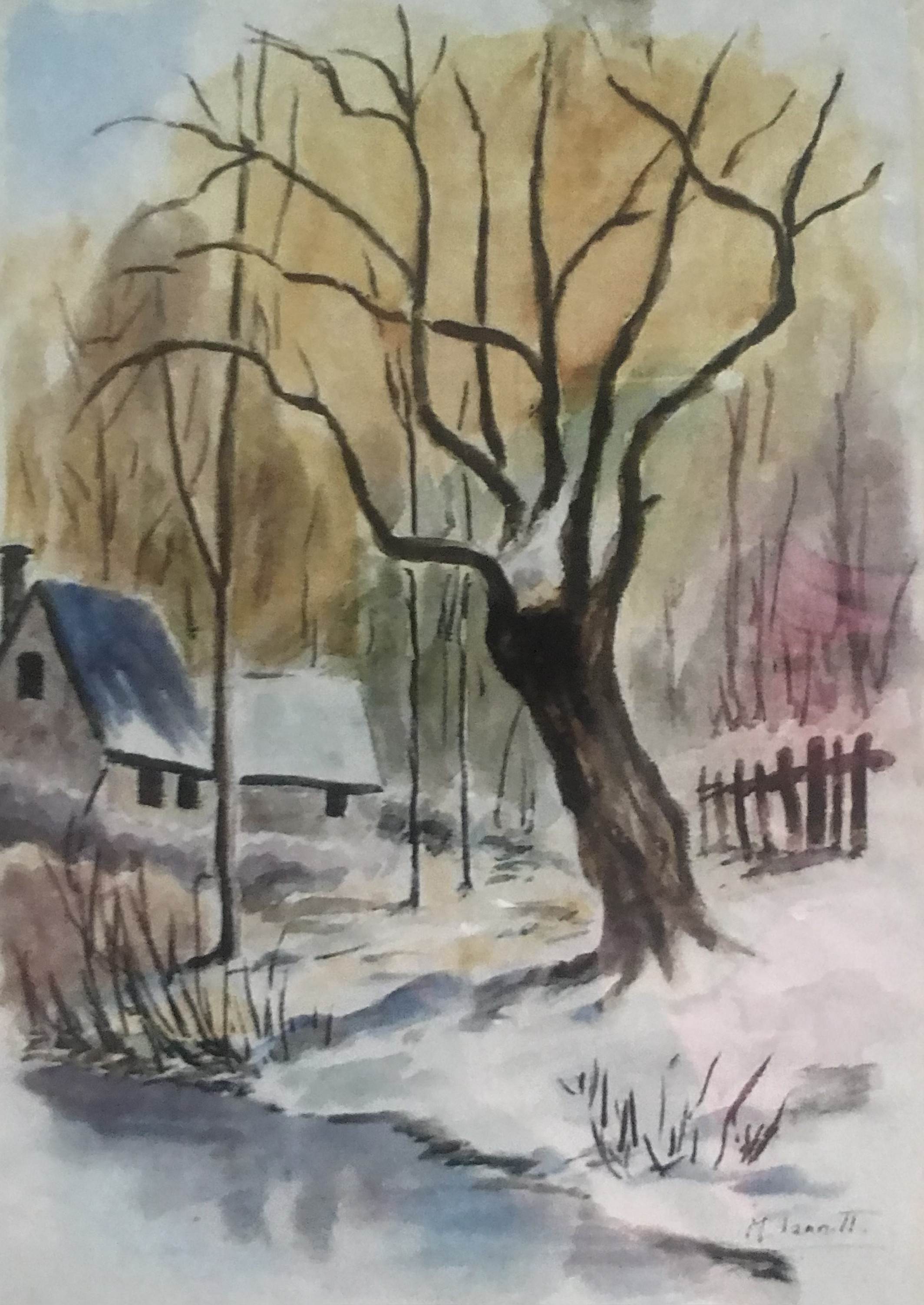 Paesaggio Invernale - acquerello 23x33