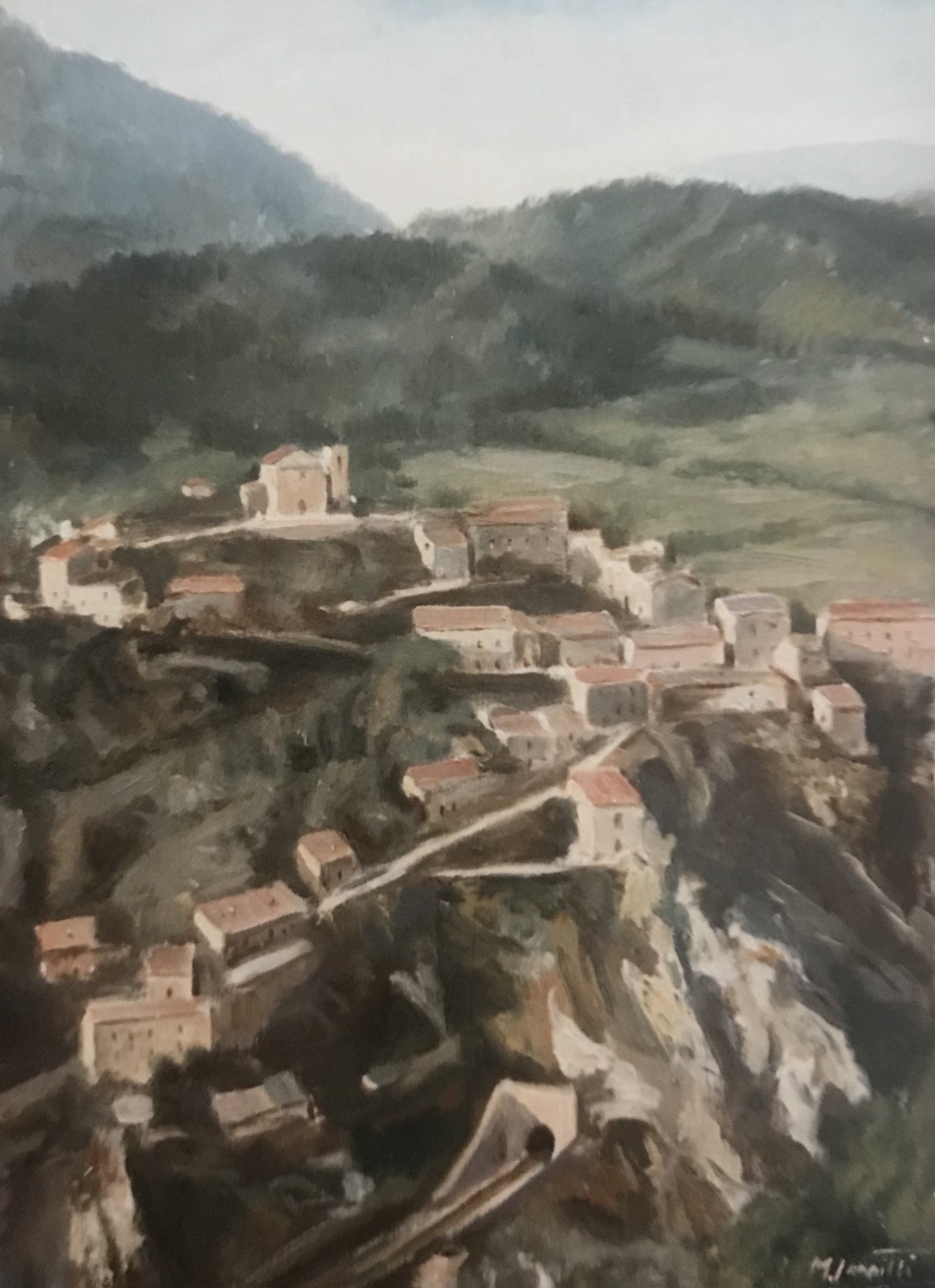Pescocanale (AQ) - olio su tela 50x70