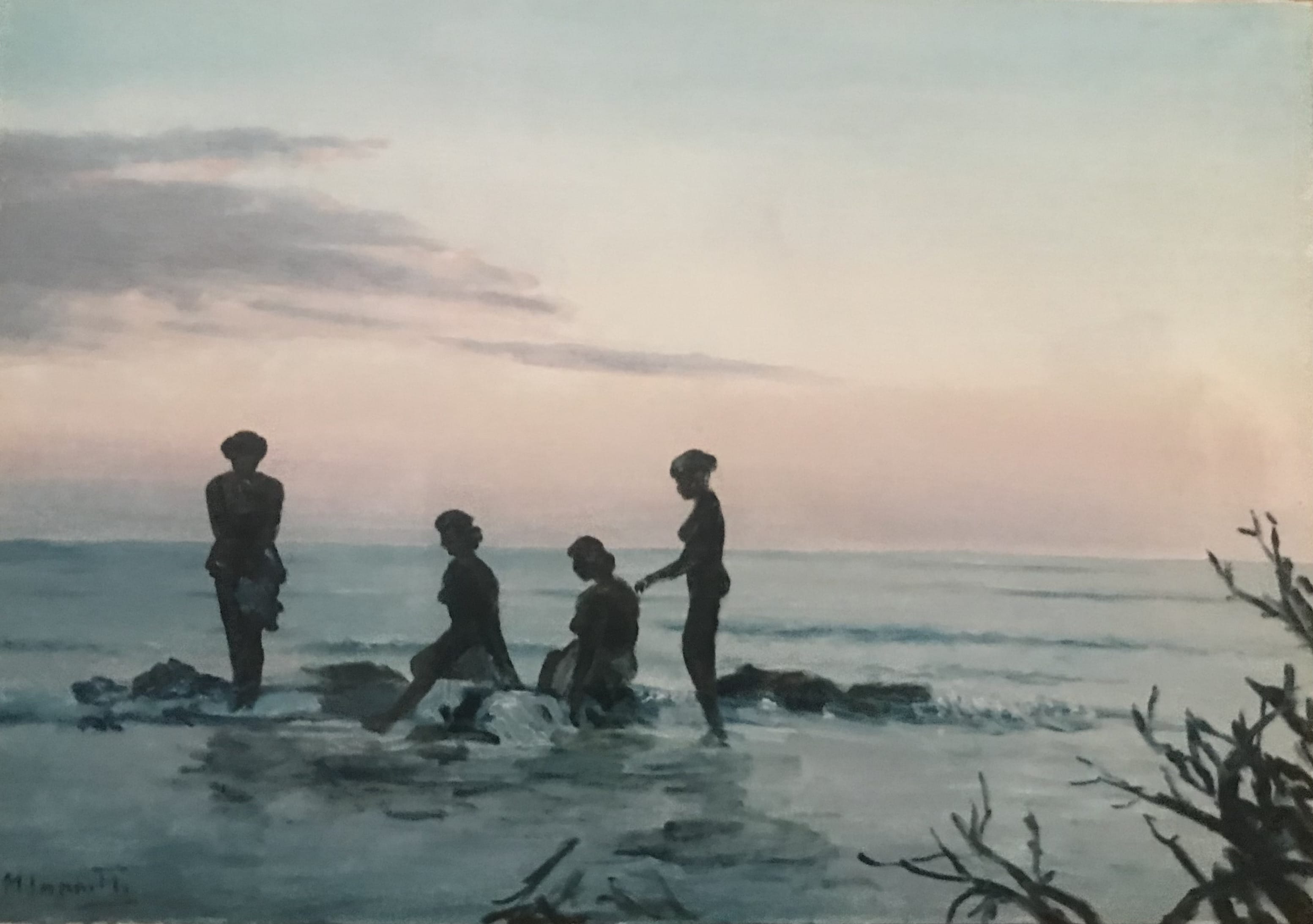 Bagnanti sugli scogli